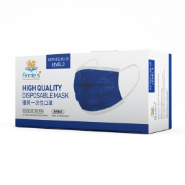 Annie ASTM Level 3 made in Hong Kong Dark Blue disposable mask