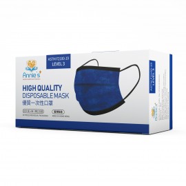Annie ASTM Level 3 made in Hong Kong Dark Blue (Black Filter) disposable mask