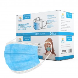 Annie ASTM Level 3 made in Hong Kong blue disposable mask