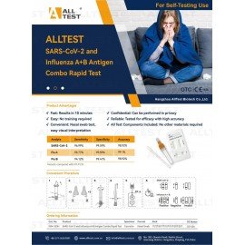 All Test 3-in-1 Rapid Antigen Tests for COVID-19 / Influenza A / Influenza B (1 Nasal Swab Test) HKMO No. 230160  (1 Carton, 400 Tests)