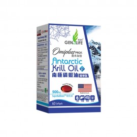 Genlife Omiplus PROF. Antarctic Krill Oil (60 softgels) (Blood Vessel Health)