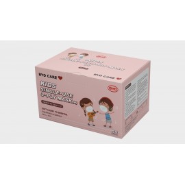 BYD Care Single-use kid Mask (White in color) (Age 3-6) (Out of Stock)
