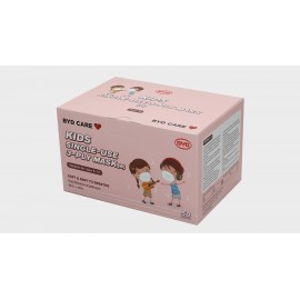 BYD Care Single-use kid Mask (White in color) (Age 3-6) (Out of Stock)