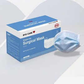 BYD Care Single-use Surgical Mask ASTM F2100 LV2, Type IIR (50PCs/Box) (Out of Stock)