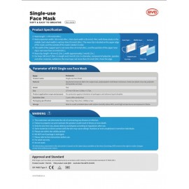 BYD Care Single-use Face Mask  Type I (50PCs/Box) out of stock