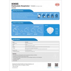 BYD Care KN95 Particulate Respirator 3D Mask (50PCS/Box) (Out of Stock)