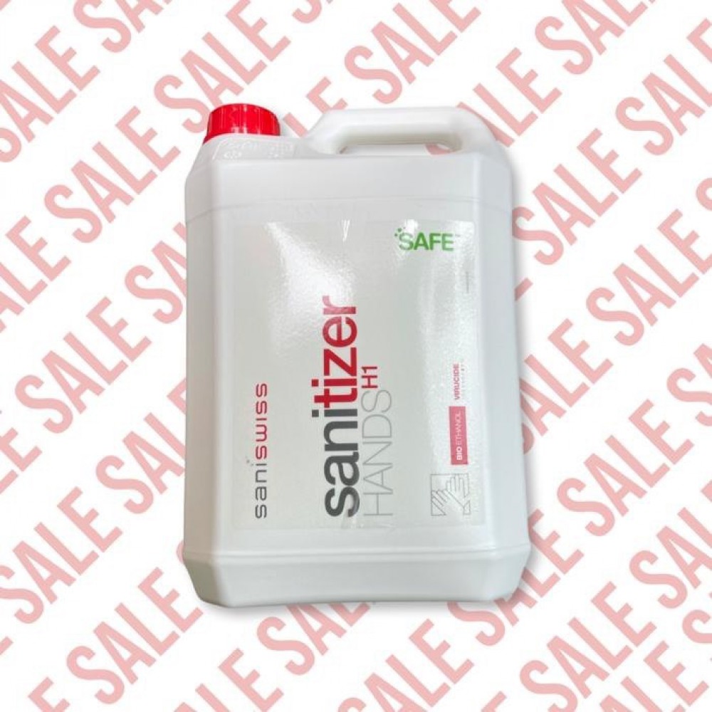Saniswiss Biosanitizer H1 Hand Sanitizer (5000ml Refill) x2 (2 Bottles Per Carton) (Out of Stock)