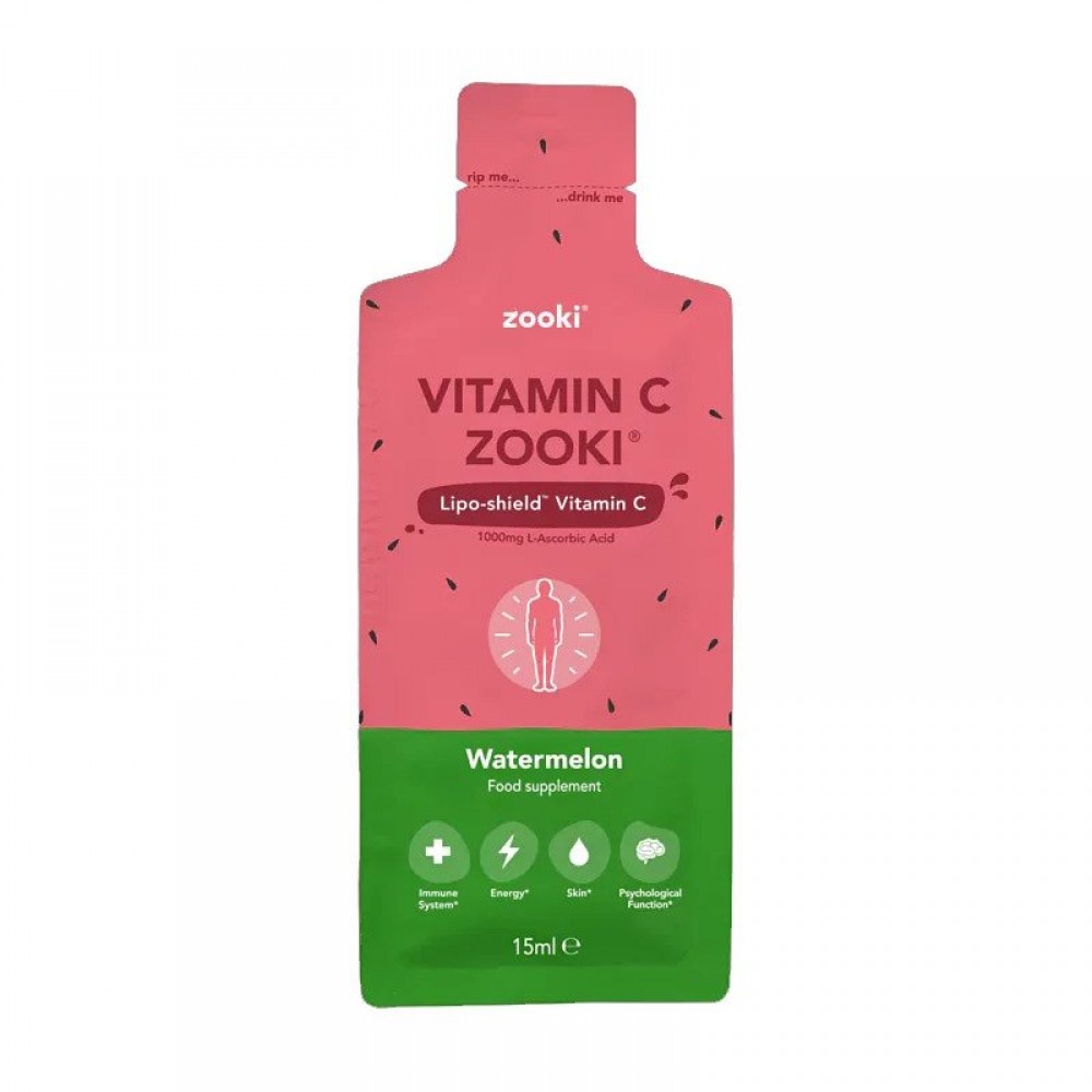 YourZooki Watermelon Flavour Liposomal Vitamin C Zooki™ | YourZooki | 14 (1000mg) Sachets (14Days)